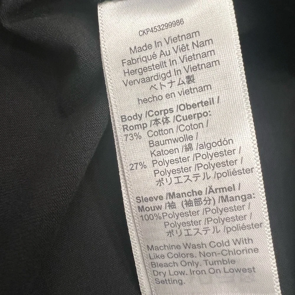 Madewell Black Tee with Sheer Sleeves - Picture 8 of 8